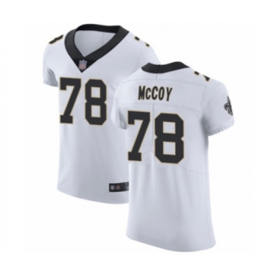 Men's New Orleans Saints #78 Erik McCoy White Vapor Untouchable Elite Player Football Jersey - Ujersey
