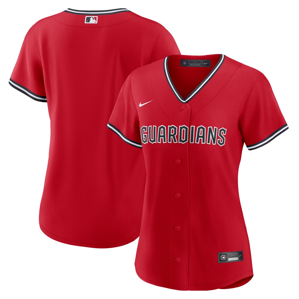 Women's  Cleveland Guardians Nike Red Alternate 2 Replica Jersey - U-jersey