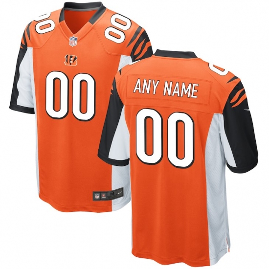 Men's Cincinnati Bengals Nike Orange Alternate Custom Game Jersey - Ujersey