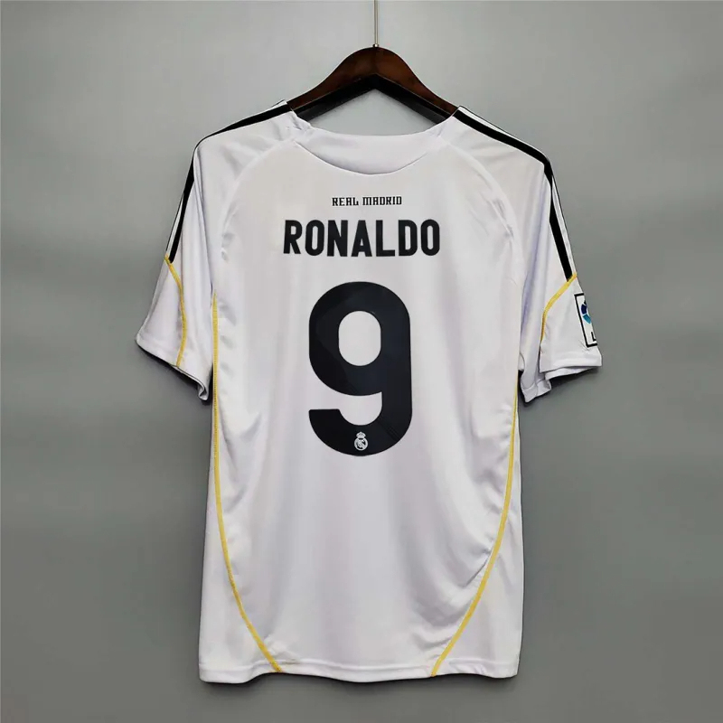 Ronaldo #9 Real Madrid Retro Jersey Home Soccer Shirt 2009/10 - U-jersey