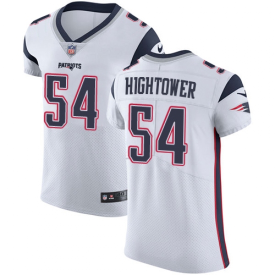 Men's Nike New England Patriots #54 Dont'a Hightower White Vapor Untouchable Elite Player NFL Jersey - Ujersey