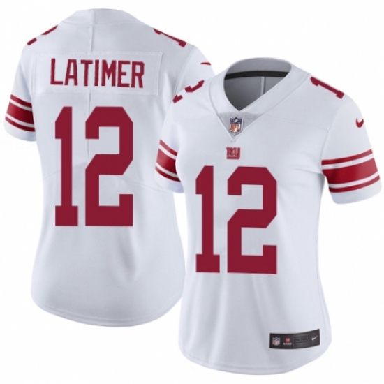 Women's Nike New York Giants #12 Cody Latimer White Vapor Untouchable Elite Player NFL Jersey - Ujersey