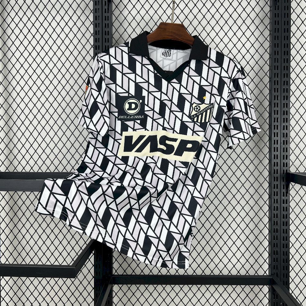 Santos FC Retro Soccer Jersey Away Custom Shirt 1990-91 - ujerseystore