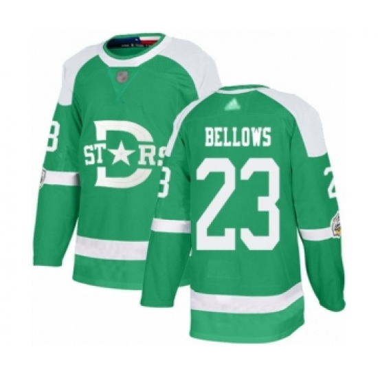Youth Dallas Stars #23 Brian Bellows Authentic Green 2020 Winter Classic Hockey Jersey - Ujersey