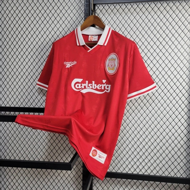 Liverpool Retro Football Jersey Home Custom Shirt 1996/97 - ujerseystore