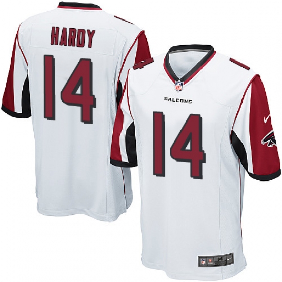 Men's Nike Atlanta Falcons #14 Justin Hardy Game White NFL Jersey - Ujersey