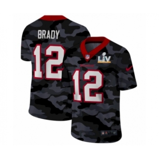 Men's  Tampa Bay Buccaneers #12 Tom Brady Camo 2021 Super Bowl LV Jersey - Ujersey
