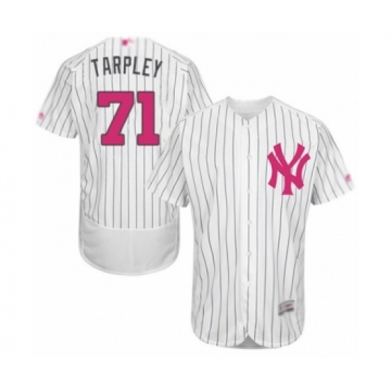 Men's New York Yankees #71 Stephen Tarpley Authentic White 2016 Mother's Day Fashion Flex Base Baseball Player Jersey - Ujersey
