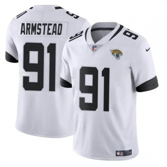 Men's Jacksonville Jaguars #91 Arik Armstead White Vapor Untouchable Limited Football Stitched Jersey - Ujersey