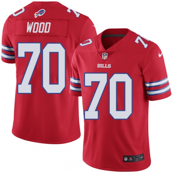 Youth Nike Buffalo Bills #70 Eric Wood Limited Red Rush Vapor Untouchable NFL Jersey - Ujersey