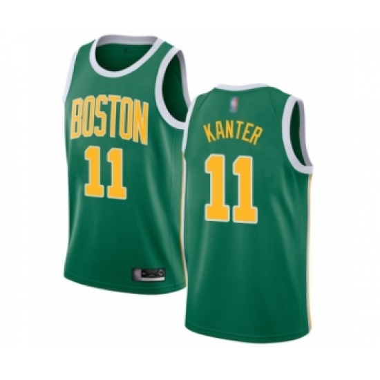 Women's Boston Celtics #11 Enes Kanter Green Swingman Jersey - Earned Edition - Ujersey