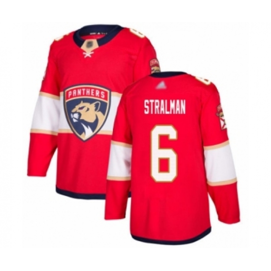 Youth Florida Panthers #6 Anton Stralman Authentic Red Home Hockey Jersey - Ujersey