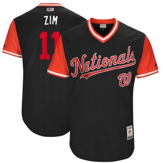 Men's Majestic Washington Nationals #11 Ryan Zimmerman 