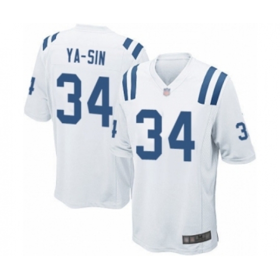 Men's Indianapolis Colts #34 Rock Ya-Sin Game White Football Jersey - Ujersey