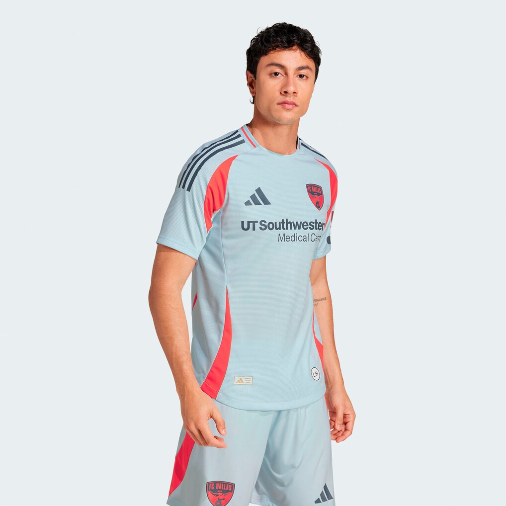 Men's FC Dallas adidas Light Blue 2025 The Inferno Kit Authentic Jersey - Ujersey