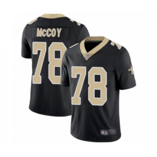 Men's New Orleans Saints #78 Erik McCoy Black Team Color Vapor Untouchable Limited Player Football Jersey - Ujersey