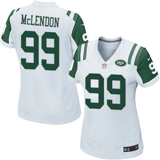 Women's Nike New York Jets #99 Steve McLendon Game White NFL Jersey - Ujersey