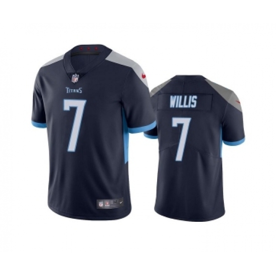 Men's Tennessee Titans #7 Malik Willis Navy Vapor Untouchable Stitched Jersey - Ujersey
