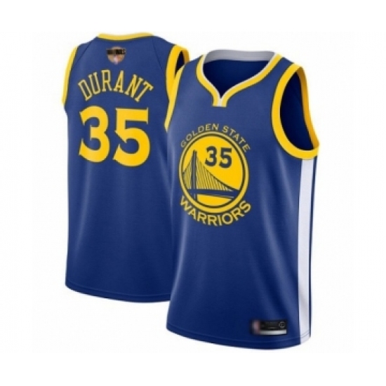 Men's Golden State Warriors #35 Kevin Durant Swingman Royal Blue 2019 Basketball Finals Bound Basketball Jersey - Icon Edition - Ujersey