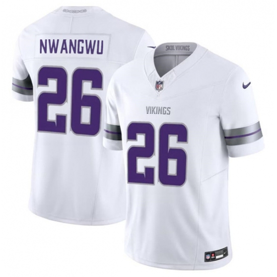 Men's Minnesota Vikings #26 Kene Nwangwu White F.U.S.E. Winter Warrior Limited Stitched Jersey - Ujersey