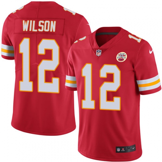 Youth Nike Kansas City Chiefs #12 Albert Wilson Red Team Color Vapor Untouchable Limited Player NFL Jersey - Ujersey