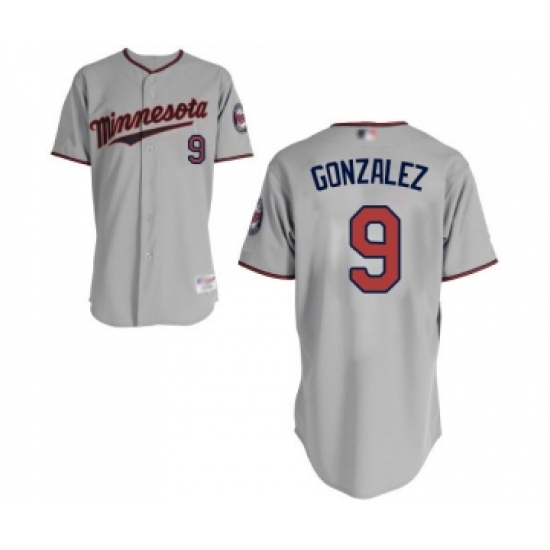 Men's Minnesota Twins #9 Marwin Gonzalez Replica Grey Road Cool Base Baseball Jersey - Ujersey