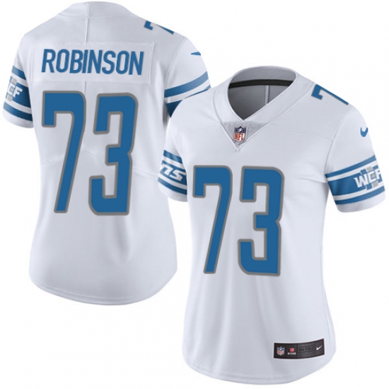 Women's Nike Detroit Lions #73 Greg Robinson Elite White NFL Jersey - Ujersey