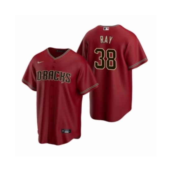 Men's Arizona Diamondbacks #38 Robbie Ray Nike Red Replica Alternate Jersey - Ujersey