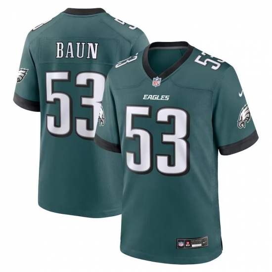 Men's Philadelphia Eagles #53 Zack Baun Green Vapor Limited Jersey - Ujersey