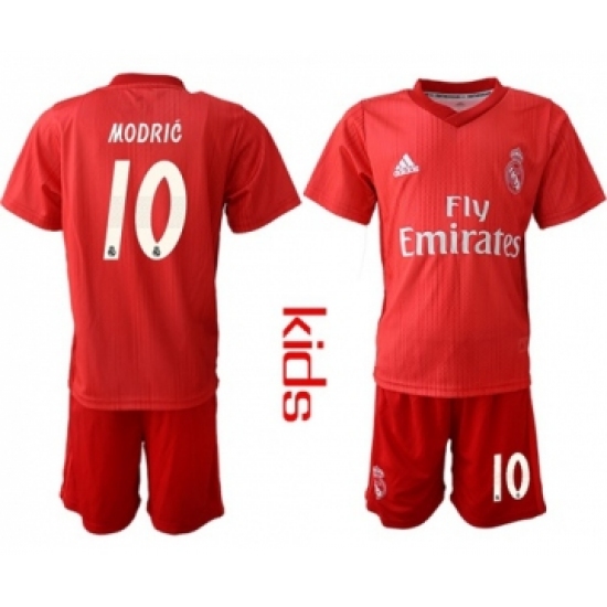 Real Madrid #10 Modric Third Kid Soccer Club Jersey
