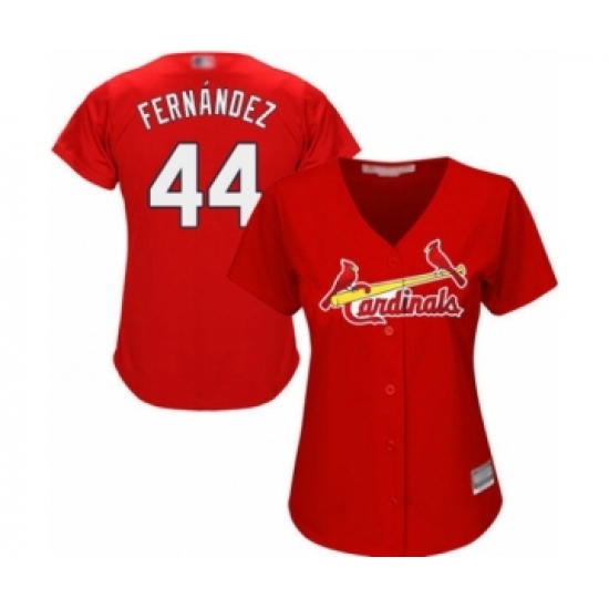 Women's St. Louis Cardinals #44 Junior Fernandez Authentic Red Alternate Cool Base Baseball Player Jersey - Ujersey