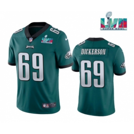 Men's Philadelphia Eagles #69 Landon Dickerson Green Super Bowl LVII Vapor Untouchable Limited Stitched Jersey - Ujersey