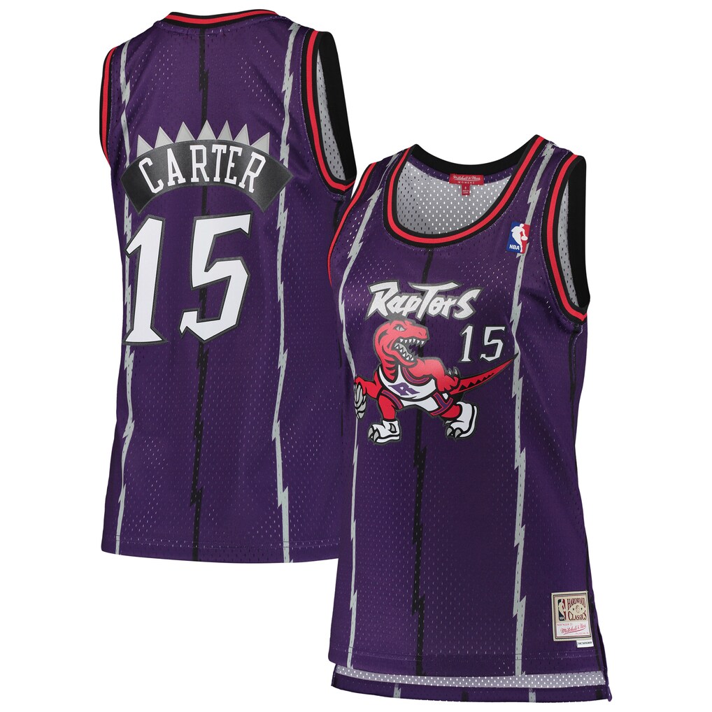 Women's Toronto Raptors Vince Carter Mitchell & Ness Purple 1998/99 Hardwood Classics Swingman Jersey - SUjersey01