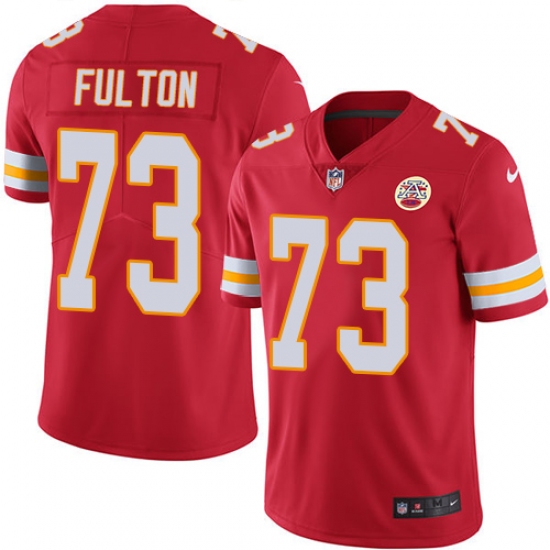 Youth Nike Kansas City Chiefs #73 Zach Fulton Red Team Color Vapor Untouchable Limited Player NFL Jersey - Ujersey
