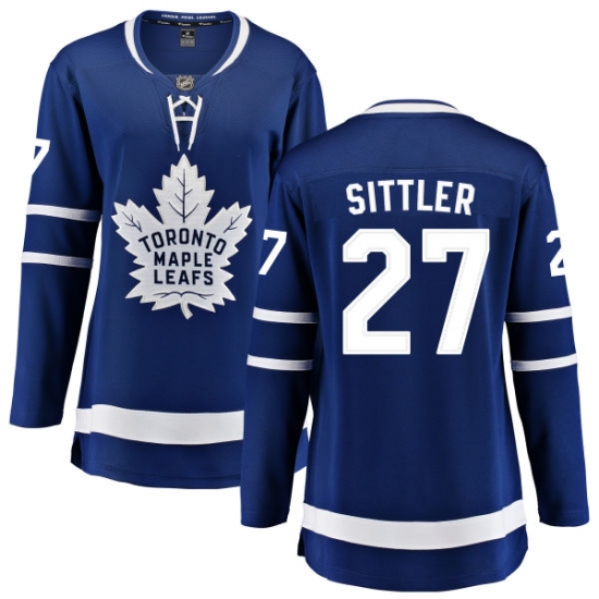 Women's Toronto Maple Leafs #27 Darryl Sittler Fanatics Branded Royal Blue Home Breakaway NHL Jersey - Ujersey