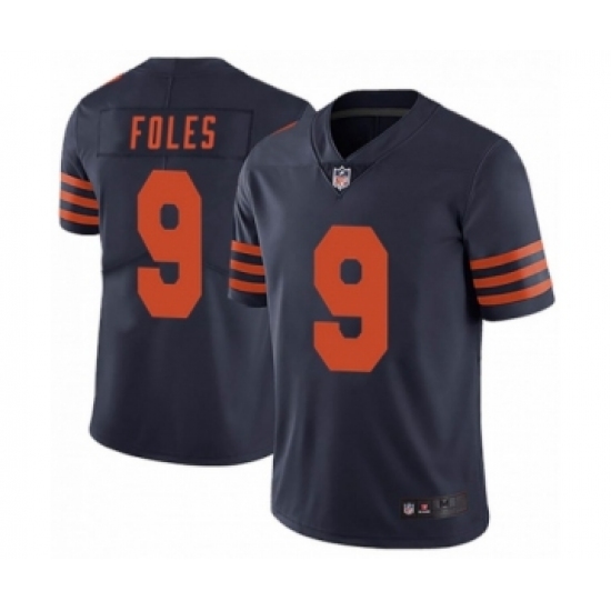 Women's Chicago Bears #9 Nick Foles Alternate Vapor Untouchable Navy Blue Limited Jersey - Ujersey