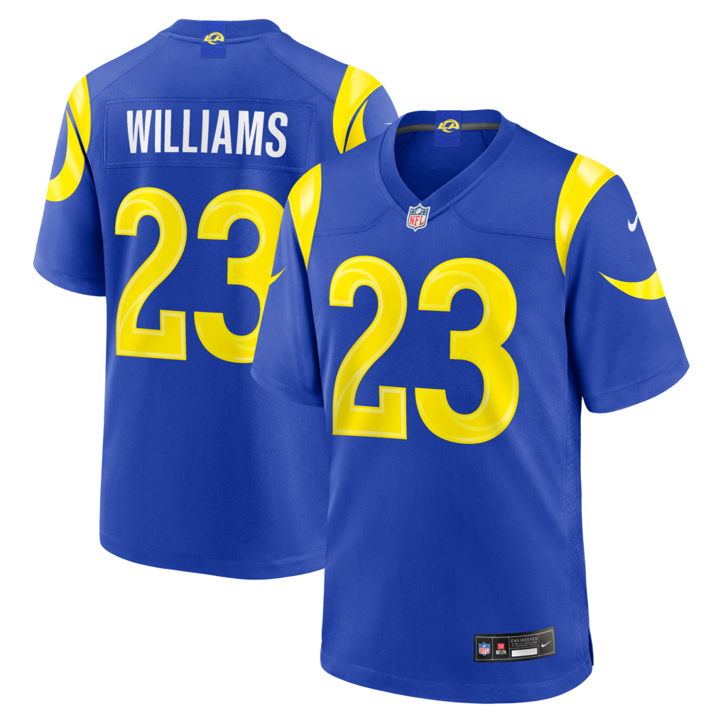 Men's Los Angeles Rams Kyren Williams Nike Royal Team Game Player Jersey - U-jersey