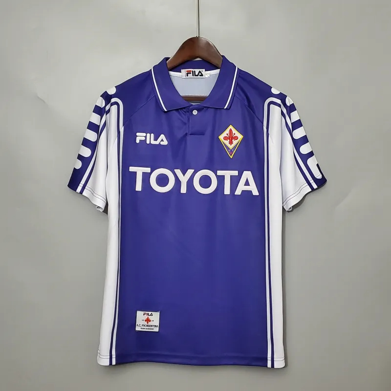 Fiorentina Retro Soccer Jersey Home Custom Shirt 1999/2000 - ujerseystore