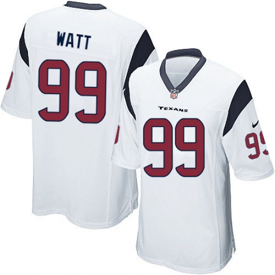 Men's Nike Houston Texans #99 J.J. Watt Game White NFL Jersey - Ujersey