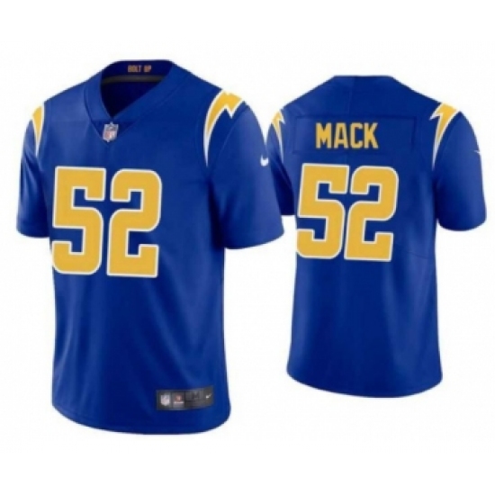 Men's Los Angeles Chargers #52 Khalil Mack Blue 2022 Limited Jersey - Ujersey