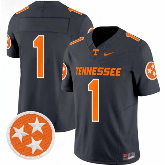 Men's Tennessee Volunteers #1 Charcoal F.U.S.E. Stitched Jersey - Ujersey