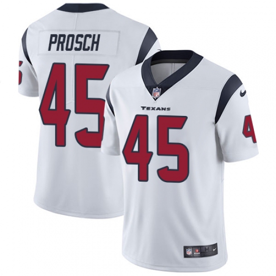 Youth Nike Houston Texans #45 Jay Prosch Elite White NFL Jersey - Ujersey