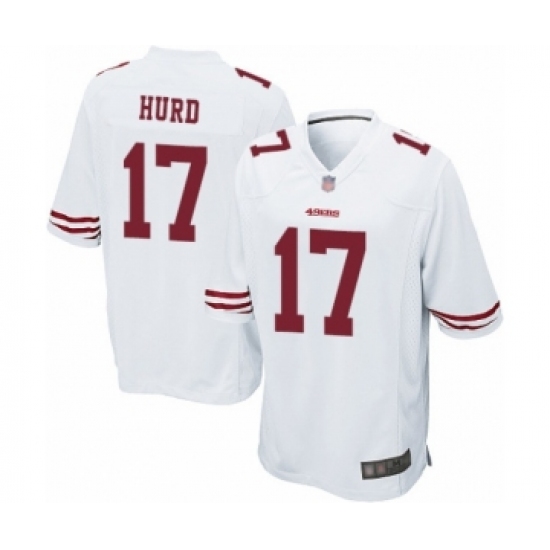 Men's San Francisco 49ers #17 Jalen Hurd Game White Football Jersey - Ujersey