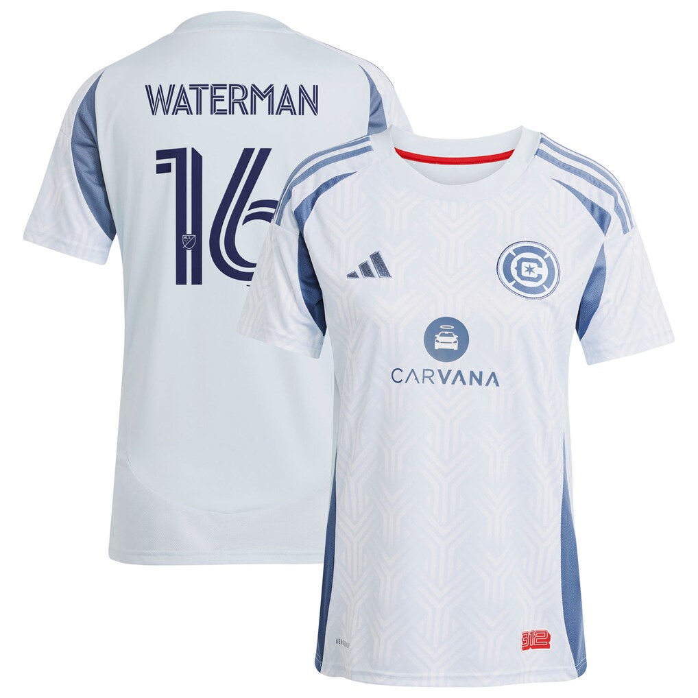 Women's Chicago Fire Joel Waterman adidas Light Blue 2025 The Municipal Kit Replica Jersey - Ujersey
