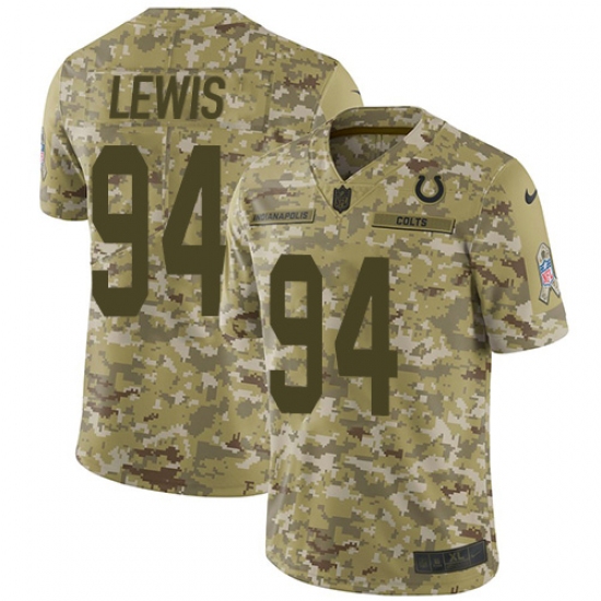 Youth Nike Indianapolis Colts #94 Tyquan Lewis Limited Camo 2018 Salute to Service NFL Jersey - Ujersey
