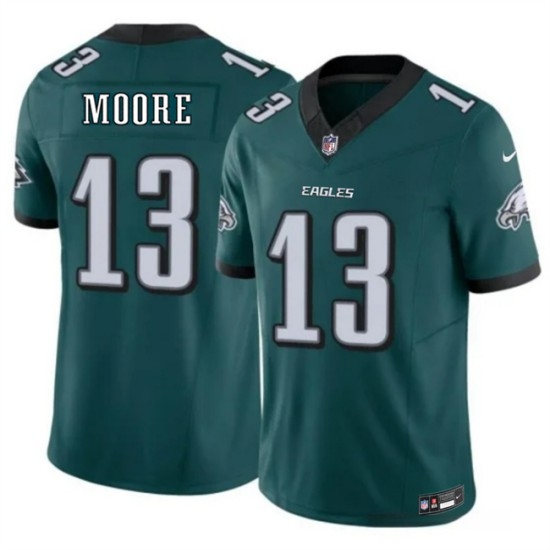 Men's Philadelphia Eagles #13 Elijah Moore Green 2026 F.U.S.E. Vapor Untouchable Limited Stitched Football Jersey - Ujersey