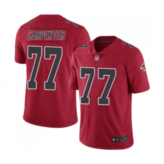 Youth Atlanta Falcons #77 James Carpenter Limited Red Rush Vapor Untouchable Football Jersey - Ujersey
