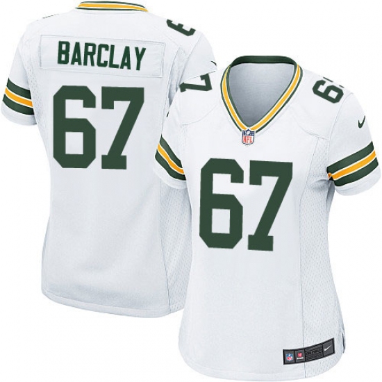 Women's Nike Green Bay Packers #67 Don Barclay Game White NFL Jersey - Ujersey