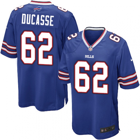 Men's Nike Buffalo Bills #62 Vladimir Ducasse Game Royal Blue Team Color NFL Jersey - Ujersey