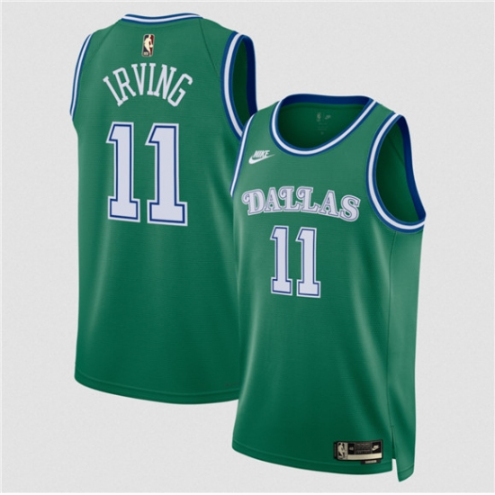 Men's Dallas Mavericks #11 Kyrie Irving Green 2025 Classic Edition Stitched Basketball Jersey - Ujersey